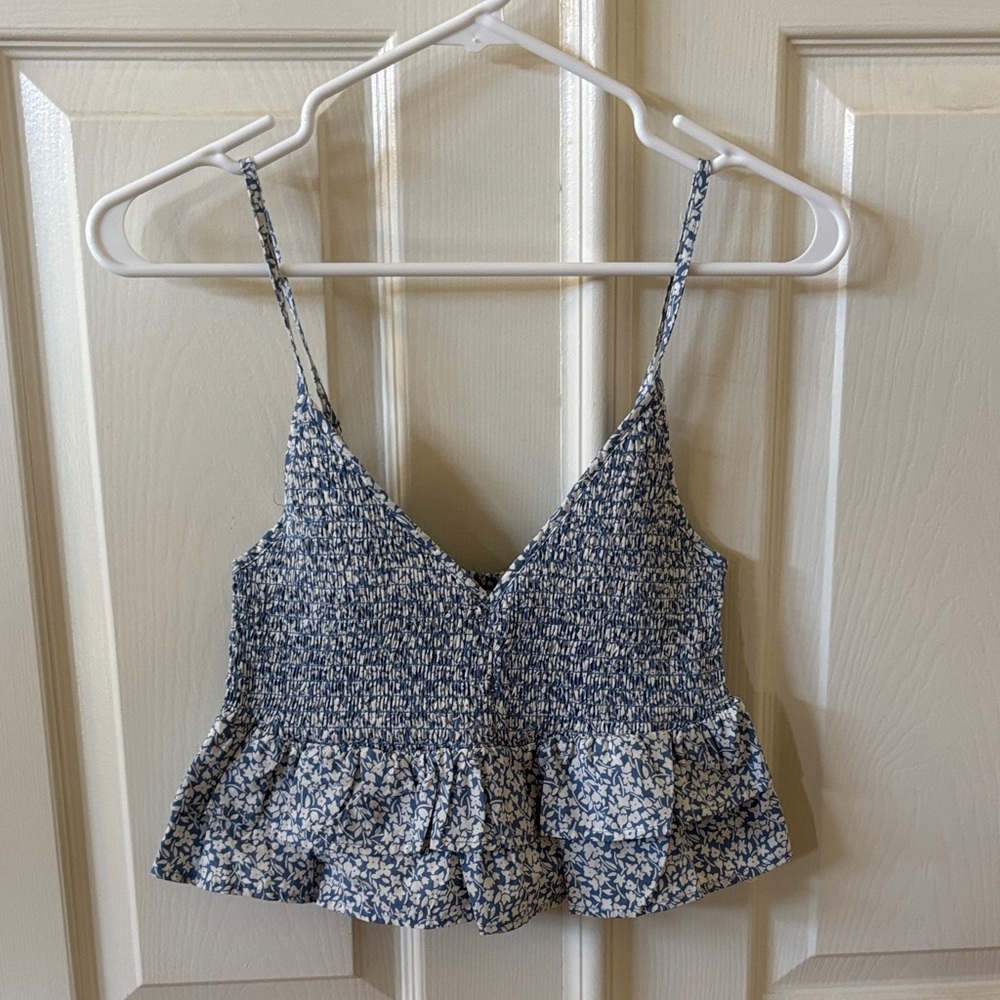 Billabong Blue Floral Camisole Top